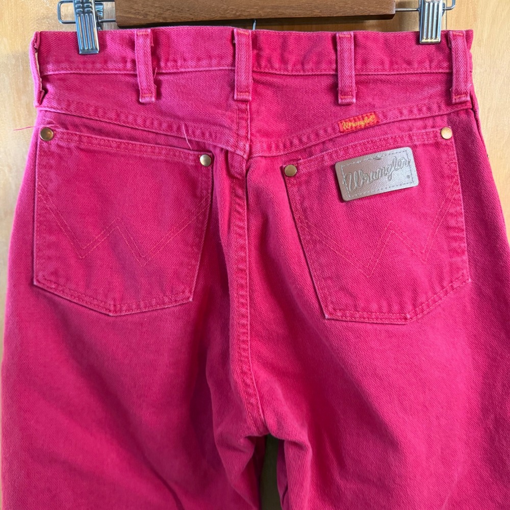 Wrangler Vintage Red High Waisted Western Jeans Made in USA Size 11x32 - Picture 3 of 9
